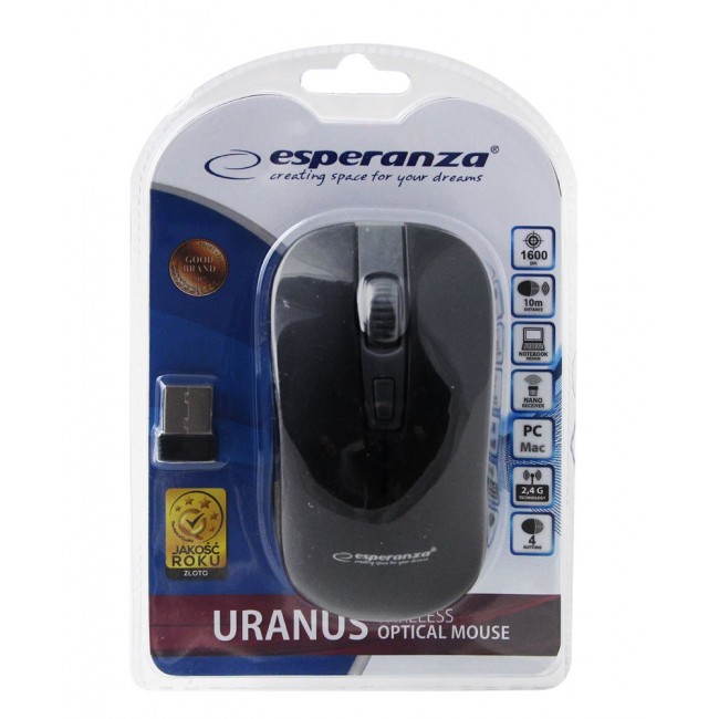 Esperanza EM126EK mouse RF Wireless Optical 1600 DPI