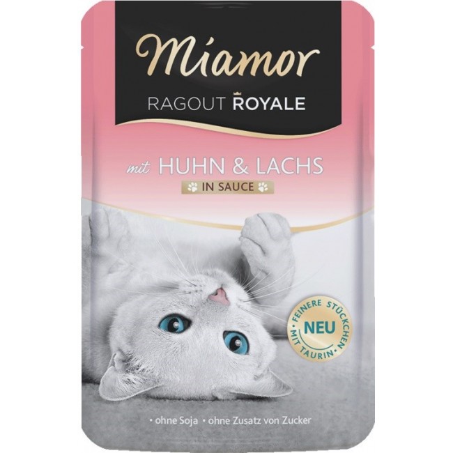 MIAMOR Ragout Royale Chicken and salmon in sauce - wet cat food - 100g MIAMOR Ragout Royale Chicken and salmon in sauce - wet cat food - 100g