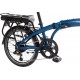 Snapp City-E folding electric bicycle, blue