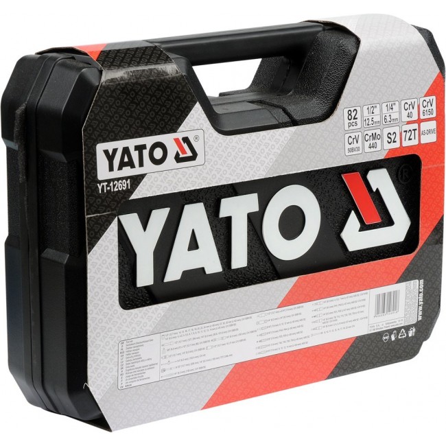 Yato YT-12691 socket wrench Socket wrench set 82 pc(s) Yato YT-12691 socket wrench Socket wrench set 82 pc(s)