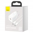 BASEUS MAINS CHARGER WITH CABLE TZCCSUP-L02 1C