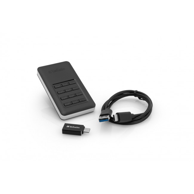 Verbatim Store 'n' Go Portable SSD with Keypad Access 256GB