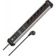 Brennenstuhl 1391010601 power extension 5 m 6 AC outlet(s) Indoor Black, Silver