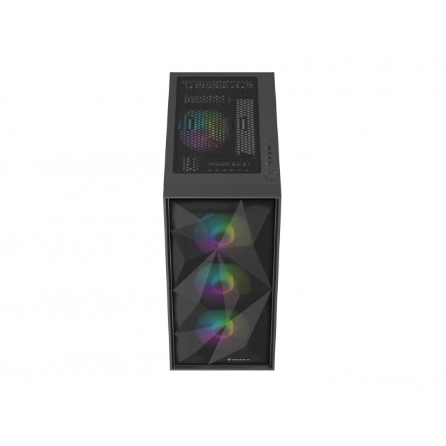 GENESIS DIAXID 605 ARGB MIDI TOWER CASE WITH USB-C WINDOW BLACK