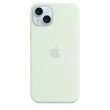 Silicone Apple case for iPhone 15 Plus Mint