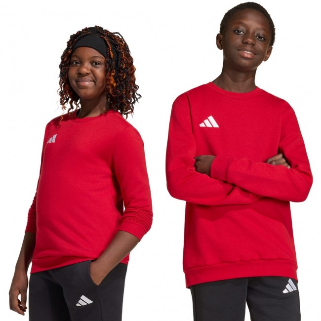 Bluza dla dzieci adidas Entrada 26 Sweat Top czerwona JZ6556 152cm