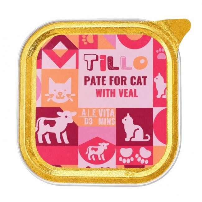 TILLO Pate Veal - wet cat food - 100g TILLO Pate Veal - wet cat food - 100g