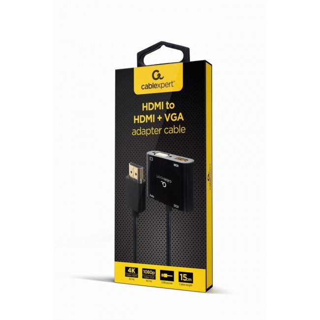 Gembird A-HDMIM-HDMIFVGAF-01 interface cards/adapter HDMI, VGA Gembird A-HDMIM-HDMIFVGAF-01 interface cards/adapter HDMI, VGA