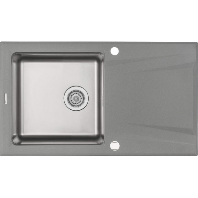 1-bowl granite-steel sink with drainer