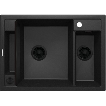 Magnetic granite sink 1.5-bowl