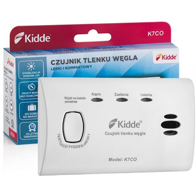 K7CO KIDDE CARBON MONOXIDE AND CARBON MONOXIDE DETECTOR