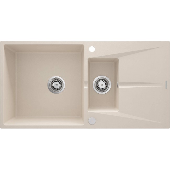 1.5-bowl granite sink with drainer 1.5-bowl granite sink with drainer