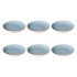 ROSE&TULIPANI CONCERTO FUSE AZZURRO Set of 6 soup plates 21 cm