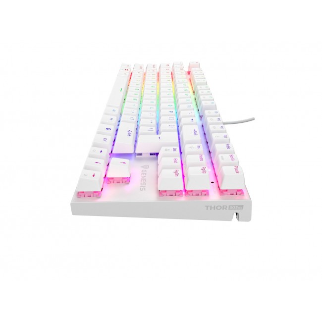 THOR 303 | Mechanical Gaming Keyboard | Wired | US | White | USB Type-A | Outemu Peach Silent THOR 303 | Mechanical Gaming Keyboard | Wired | US | White | USB Type-A | Outemu Peach Silent