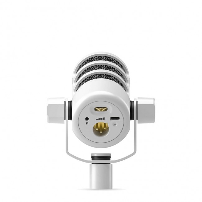 R DE PodMic USB White - dynamic microphone for podcasting