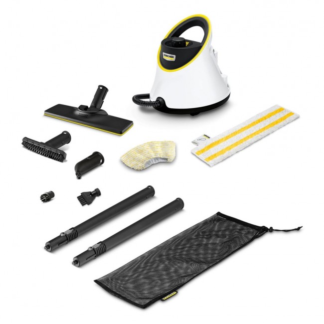 K rcher SC 2 Deluxe Cylinder steam cleaner 1 L 1500 W Black, White