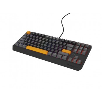 GENESIS Thor 230 TKL keyboard Gaming USB + RF Wireless + Bluetooth QWERTY Black, Grey, Orange