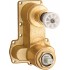 Flush-mounted mixer BOX body with spray switch