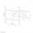 Neomounts WL40S-950BL18 Heavy duty wall mount 55-110