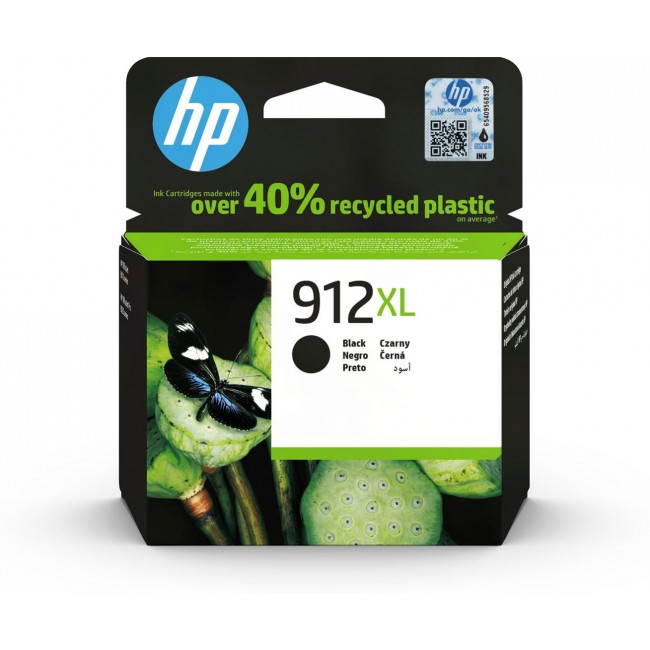 HP 912XL - Hojtydende - sort - origina HP 912XL - Hojtydende - sort - origina