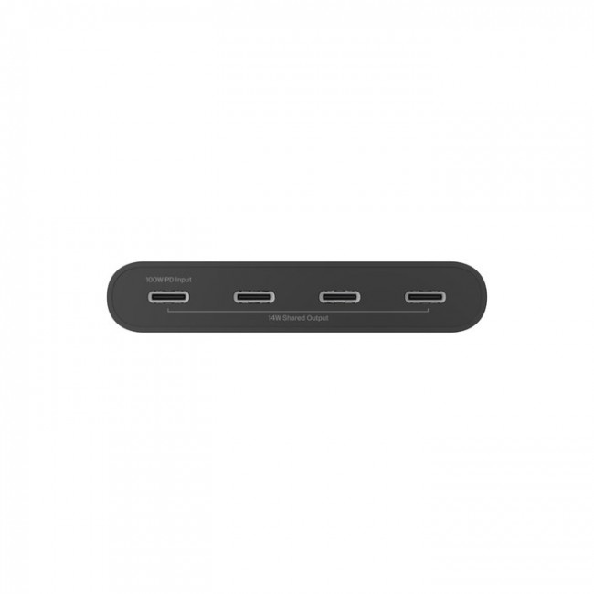 Belkin AVC018BTBK interface hub USB Type-C 10000 Mbit/s Black