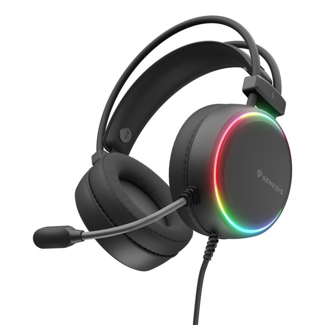 GENESIS NSG-2307 headphones/headset Wired Head-band Gaming USB Type-A Black