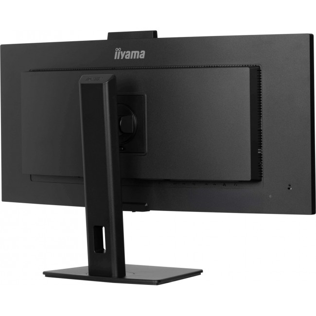 iiyama ProLite 34 VA UWQHD curved monitor with a built-in Windows Hello camera and microphone, USB-C Dock, LAN, KVM-Switch and 15cm height adjustable stand