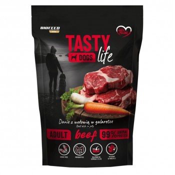 BIOFEED Tasty Dogs Life Beef - wet dog food - 500g