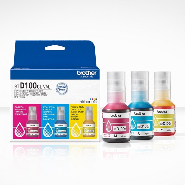 Brother BTD100CLVAL printer ink refill Original Brother BTD100CLVAL printer ink refill Original