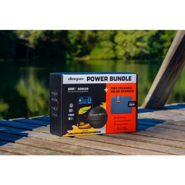 Deeper Smart Chirp+ 3 Fishfinder - Power Bundle