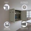 Extralink Rackmount cabinet 6U 600x600 ASP Gray wall mounted, metal door
