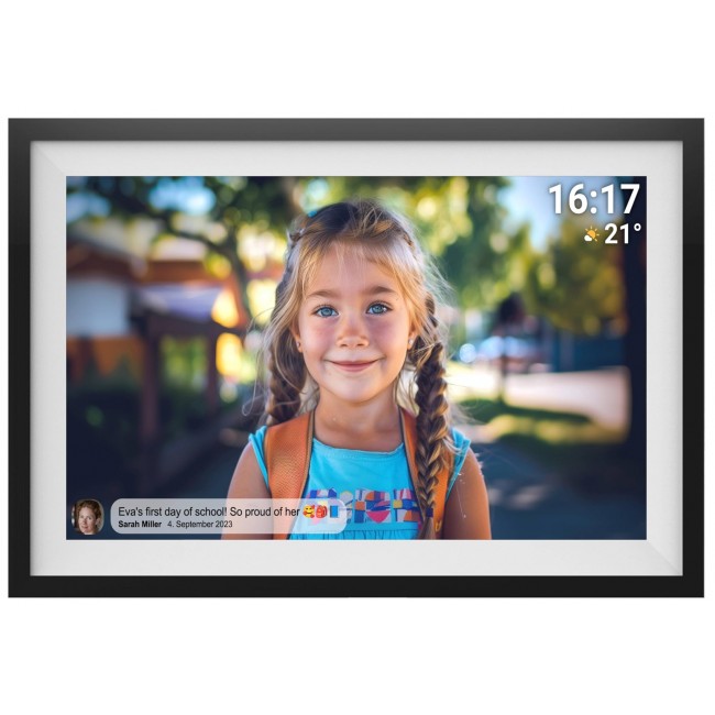 Denver PFF-1516 digital photo frame Black 39.6 cm (15.6