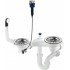 Siphon for 1.5- and 2-bowl granite sink - Space-Saver