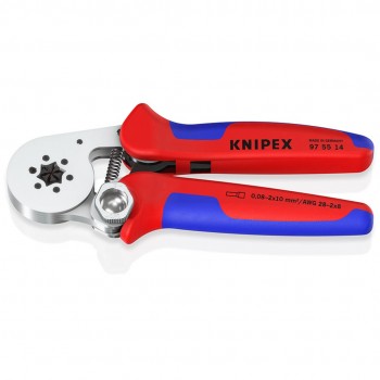Knipex 97 Hand Ratcheting Crimp Tool for Bootlace Ferrule, 0,08 - 16mm Wire
