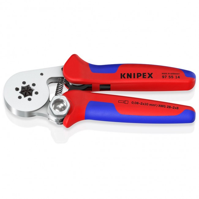 Knipex 97 Hand Ratcheting Crimp Tool for Bootlace Ferrule, 0,08 - 16mm Wire