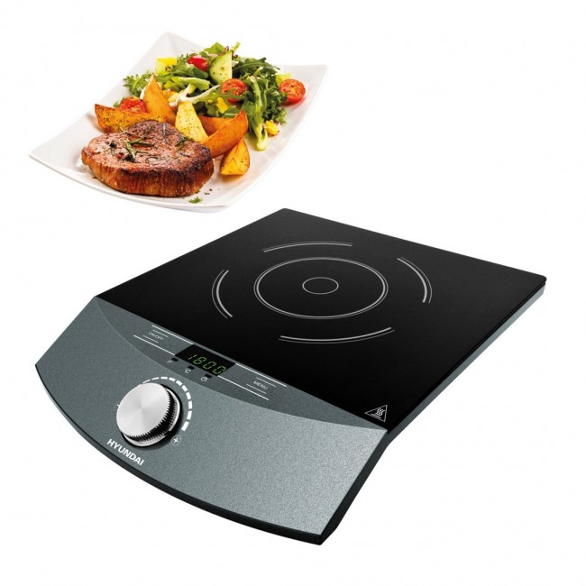 Hyundai IND 133 Black Countertop 30 cm Zone induction hob 1 zone(s)