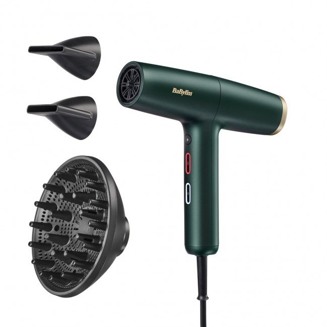 BaByliss Air Power Pro hair dryer 1700 W Gold, Green BaByliss Air Power Pro hair dryer 1700 W Gold, Green