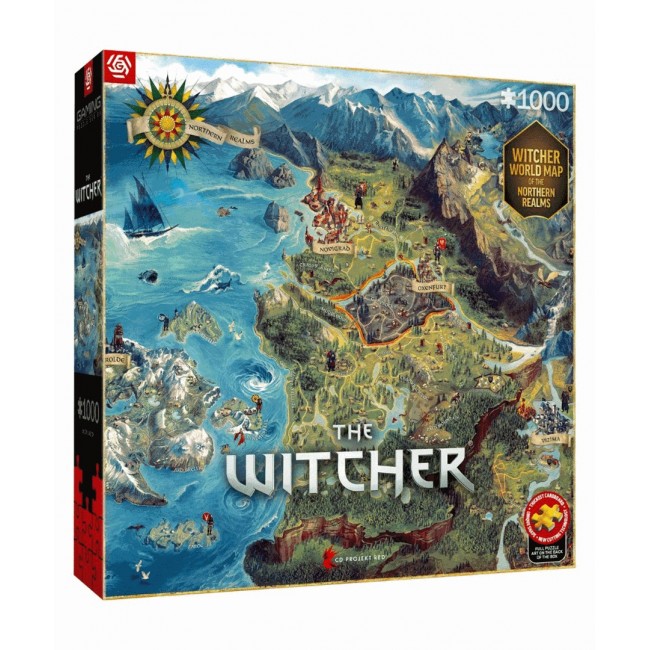 Puzzle Good Loot Gaming - The Witcher: The Northern Realms Map 1000 pc(s) Puzzle Good Loot Gaming - The Witcher: The Northern Realms Map 1000 pc(s)