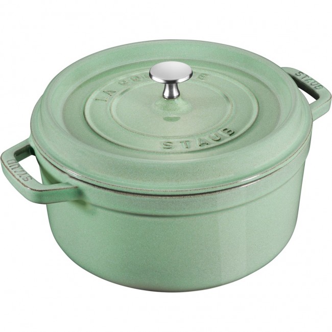Staub Round Cast Iron Pot - 2.6 ltr, Mint Staub Round Cast Iron Pot - 2.6 ltr, Mint