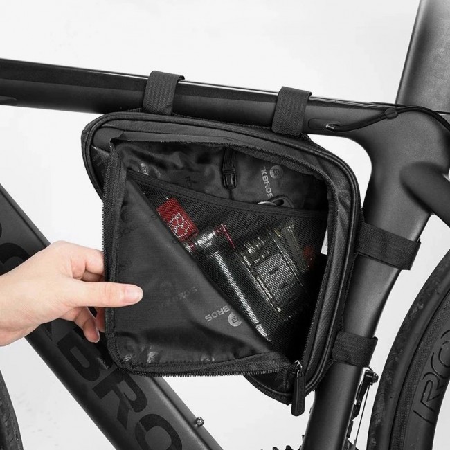Rockbros B39-2 waterproof bicycle frame bag, black Rockbros B39-2 waterproof bicycle frame bag, black