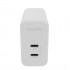mophie Accessories-Wall Adapter-USB-C-PD-DUAL-67W-GAN-White-EU (2xUSBC)