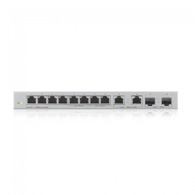 Zyxel XGS1010-12-ZZ0102F network switch Unmanaged Gigabit Ethernet (10/100/1000) Grey Zyxel XGS1010-12-ZZ0102F network switch Unmanaged Gigabit Ethernet (10/100/1000) Grey