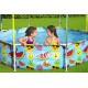 Bestway Steel Pro 2.44m x 51cm Splash-in-shade Play Pool, Orange/Yellow