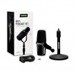 Shure MV7+-K-BNDL - lectern/vocal microphone with XLR/USB-C connector, black + desk stand GATOR