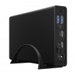 ICY BOX IB-382H-C31 HDD/SSD enclosure Black 2.5/3.5