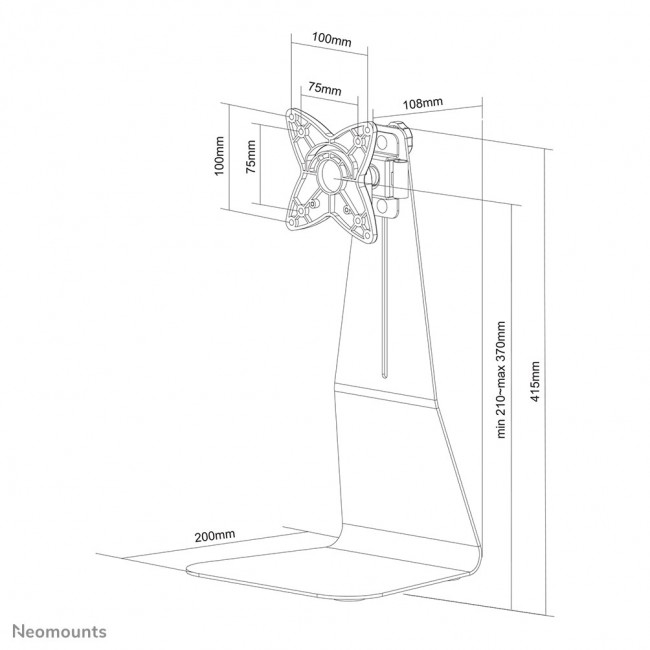 Neomounts monitor desk mount