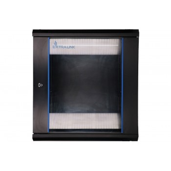 Extralink Rackmount cabinet 12U 600x450 Black wall mounted