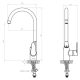 Dafi FLOW COMFORT D1 three-way faucet system COMO chrome Dafi FLOW COMFORT D1 three-way faucet system COMO chrome