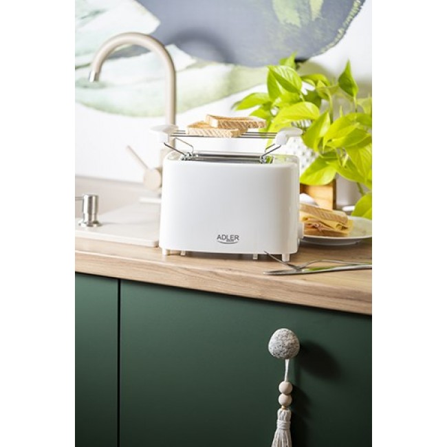 Adler AD 3223 toaster 6 2 slice(s) 750 W White