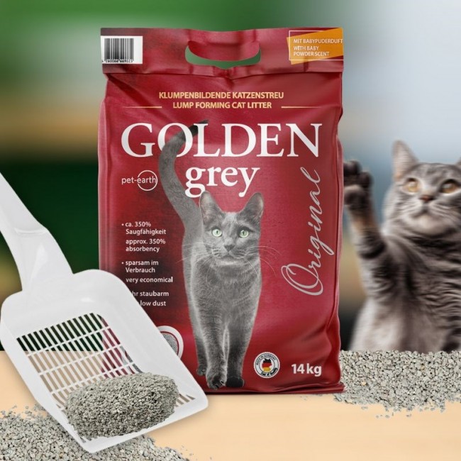 GOLDEN Grey Original - bentonite litter - 7kg GOLDEN Grey Original - bentonite litter - 7kg